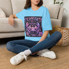 Cancer Kawaii Goth Crab T-Shirt – Cute Zodiac Astrology Graphic Tee | Pastel Gothic Celestial Sea Creature Shirt | Cancer Horoscope Gift