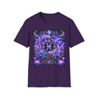 Pisces Celestial Twin Fish Crest T-Shirt – Mystical Zodiac Astrology Graphic Tee | Moon Phases Fantasy Shirt | Pisces Horoscope Gift