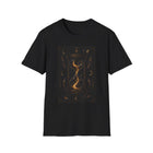 Celestial Hourglass T-Shirt – Mystical Cosmic Sands of Time Graphic Tee | Moon & Stars Fantasy Shirt | Astrology Lover Gift