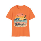 Saltwater State of Mind T-Shirt – Retro Ocean Wave Graphic Tee | Vintage Beach Sunset Shirt | Coastal Summer Gift