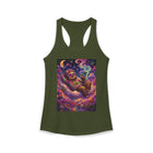Stoner Sloth Tank Top – Cannabis and Magic Mushroom Graphic Tank | Trippy Psychedelic Sloth Summer Top | Enchanted Haze Gift