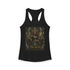 Taurus Celestial Forest Queen Tank Top – Mystical Zodiac Astrology Graphic Tank | Earth Sign Fantasy Goddess Summer Top | Taurus Horoscope Gift