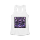 Aquarius Zodiac Crest Tank Top – Mystical Astrology Emblem Graphic Tank | Celestial Moon & Stars Summer Top | Aquarius Horoscope Gift