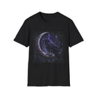 Moonlit Raven T-Shirt – Celestial Crow & Crescent Moon Graphic Tee | Mystical Fairycore Fantasy Shirt | Fairy Dust & Moonbeams Gift