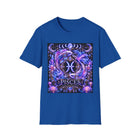 Pisces Celestial Twin Fish Crest T-Shirt – Mystical Zodiac Astrology Graphic Tee | Moon Phases Fantasy Shirt | Pisces Horoscope Gift