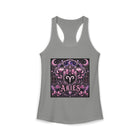 Aries Zodiac Crest Tank Top – Mystical Astrology Emblem Graphic Tank | Pink Celestial Ram Symbol Summer Top | Aries Horoscope Gift