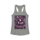 Taurus Pastel Goth Girl Tank Top – Cute Zodiac Astrology Graphic Tank | Celestial Gothic Anime Summer Top | Taurus Horoscope Gift