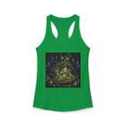 Dragon Hoard Tank Top – Cannabis and Magic Mushroom Graphic Tank | Psychedelic Crystal Dragon Summer Top | Enchanted Haze Gift