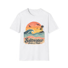 Saltwater State of Mind T-Shirt – Retro Ocean Wave Graphic Tee | Vintage Beach Sunset Shirt | Coastal Summer Gift