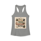 There's No Such Thing as Too Many Books Tank Top – Funny Book Lover Graphic Tank | Cute Literary Quote Summer Top | Reader Gift from The Bookworm’s Hideaway