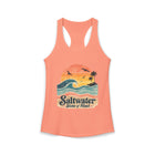 Saltwater State of Mind Tank Top – Retro Ocean Wave Graphic Tank | Vintage Beach Sunset Summer Top | Coastal Vacation Gift