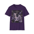 Libra Celestial Twin Foxes T-Shirt – Mystical Zodiac Astrology Graphic Tee | Moonlit Fantasy Fox Shirt | Libra Horoscope Gift