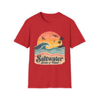Saltwater State of Mind T-Shirt – Retro Ocean Wave Graphic Tee | Vintage Beach Sunset Shirt | Coastal Summer Gift