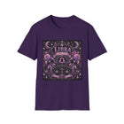 Libra Celestial Gothic Crest T-Shirt – Mystical Zodiac Astrology Graphic Tee | Moon & Roses Fantasy Shirt | Libra Horoscope Gift