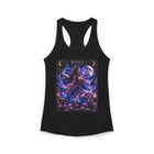Pisces Mystical Moon Priestess Tank Top – Celestial Zodiac Astrology Graphic Tank | Cosmic Fantasy Water Sign Summer Top | Pisces Horoscope Gift