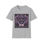 Virgo Celestial Gothic Crest T-Shirt – Mystical Zodiac Astrology Graphic Tee | Floral Fantasy Emblem Shirt | Virgo Horoscope Gift
