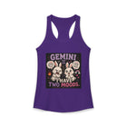 Gemini I Have Two Moods Tank Top – Funny Zodiac Bunny Graphic Tank | Cute Astrology Meme Summer Top | Gemini Horoscope Gift