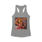 Leo Born To Be Famous Tank Top – Funny Zodiac Lion Graphic Tank | Cute Astrology Meme Summer Top | Leo Horoscope Gift
