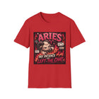 Aries My Patience Left the Chat T-Shirt – Funny Zodiac Ram Graphic Tee | Sassy Astrology Meme Shirt | Aries Horoscope Gift