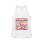Kawaii Corgi Carousel Tank Top – Cute Pastel Carnival Dog Graphic Tank | Whimsical Merry-Go-Round Summer Top | Cutiecore Gift
