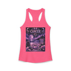 Cancer Kawaii Moonlit Beach Tank Top – Cute Zodiac Astrology Graphic Tank | Pastel Celestial Coastal Summer Top | Cancer Horoscope Gift