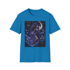 Pisces Celestial Moon Sorceress T-Shirt – Mystical Zodiac Astrology Graphic Tee | Cosmic Fantasy Water Sign Shirt | Pisces Horoscope Gift