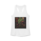 Puff Past the Fear Tank Top – Cannabis and Magic Mushroom Graphic Tank | Spooky Psychedelic Stoner Summer Top | Enchanted Haze Gift