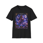 Pisces Mystical Moon Priestess T-Shirt – Celestial Zodiac Astrology Graphic Tee | Cosmic Fantasy Water Sign Shirt | Pisces Horoscope Gift