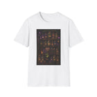 Psychedelic Apothecary Shelf T-Shirt – Cannabis and Magic Mushroom Graphic Tee | Trippy Witchy Potion Cabinet Shirt | Enchanted Haze Gift