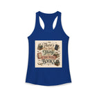 There's No Such Thing as Too Many Books Tank Top – Funny Book Lover Graphic Tank | Cute Literary Quote Summer Top | Reader Gift from The Bookworm’s Hideaway