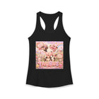 Taurus Kawaii Cow Tank Top – Cute Zodiac Astrology Graphic Tank | Pastel Celestial Farm Animal Summer Top | Taurus Horoscope Gift