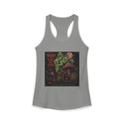 Puff Past the Fear Tank Top – Cannabis and Magic Mushroom Graphic Tank | Spooky Psychedelic Stoner Summer Top | Enchanted Haze Gift