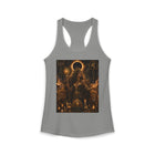 Leo Celestial Sun Priestess Tank Top – Mystical Zodiac Astrology Graphic Tank | Golden Solar Fantasy Summer Top | Leo Horoscope Gift