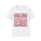 Kawaii Corgi Carousel T-Shirt – Cute Pastel Carnival Dog Graphic Tee | Whimsical Merry-Go-Round Shirt | Cutiecore Gift for Dog Lovers