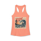 Ride the Tide Tank Top – Vintage Surf Wave Graphic Tank | Retro Surfer Summer Top | Coastal Beach Vacation Gift