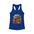 Cozy Book Cottage Tank Top – Whimsical Reading House Graphic Tank | Fantasy Book Lover Summer Top | Literary Gift from The Bookworm’s Hideaway