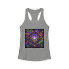 Psychedelic Portal Tank Top – Cannabis and Magic Mushroom Graphic Tank | Trippy Cosmic Forest Summer Top | Enchanted Haze Gift