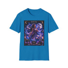 Pisces Mystical Moon Priestess T-Shirt – Celestial Zodiac Astrology Graphic Tee | Cosmic Fantasy Water Sign Shirt | Pisces Horoscope Gift