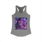 Kawaii Pastel Goth Bubble Tea Tank Top – Cute But Cursed Anime Couple Tank with Skulls, Bats & Gothic Aesthetic