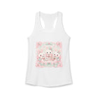Kawaii Bunny Tea Party Tank Top – Cute Pastel Rabbit Bubble Tea Graphic Tank | Sweet Tea Time Summer Top | Cutiecore Gift