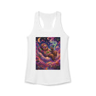 Stoner Sloth Tank Top – Cannabis and Magic Mushroom Graphic Tank | Trippy Psychedelic Sloth Summer Top | Enchanted Haze Gift