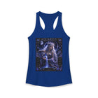 Aquarius Celestial Goddess Tank Top – Mystical Zodiac Astrology Graphic Sleeveless Shirt | Cosmic Moon & Stars Summer Tank | Aquarius Horoscope Gift