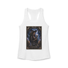 Cancer Crystal Ball Witch Tank Top – Mystical Zodiac Astrology Graphic Tank | Celestial Moon Magic Fantasy Summer Top | Cancer Horoscope Gift
