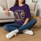 Gemini Managing Chaos Since Birth T-Shirt – Funny Zodiac Panda Graphic Tee | Cute Astrology Meme Shirt | Gemini Horoscope Gift
