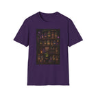 Psychedelic Apothecary Shelf T-Shirt – Cannabis and Magic Mushroom Graphic Tee | Trippy Witchy Potion Cabinet Shirt | Enchanted Haze Gift