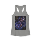 Pisces Celestial Moon Sorceress Tank Top – Mystical Zodiac Astrology Graphic Tank | Cosmic Fantasy Water Sign Summer Top | Pisces Horoscope Gift