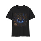 Aquarius Celestial Zodiac Wheel T-Shirt – Mystical Astrology Graphic Tee | Cosmic Constellation & Moon Shirt | Aquarius Horoscope Gift