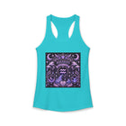 Aquarius Zodiac Crest Tank Top – Mystical Astrology Emblem Graphic Tank | Celestial Moon & Stars Summer Top | Aquarius Horoscope Gift